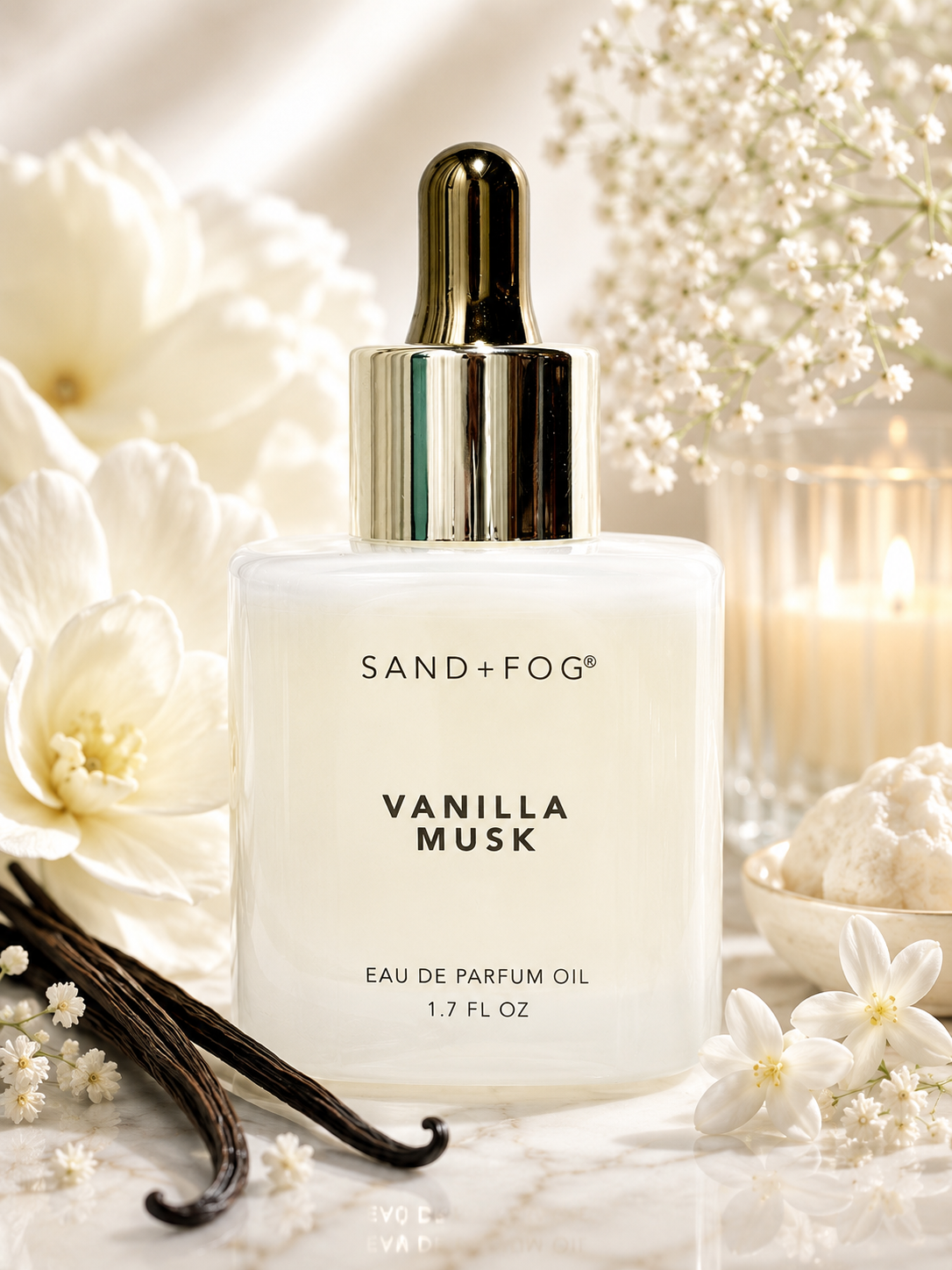 Sand + Fog Vanilla Musk Perfume Oil | 50 mL Roller