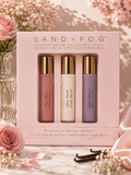 SAND + FOG Love Potion / White Vanilla / Velvet Blossom 3-piece roller set | 3 x 10 mL