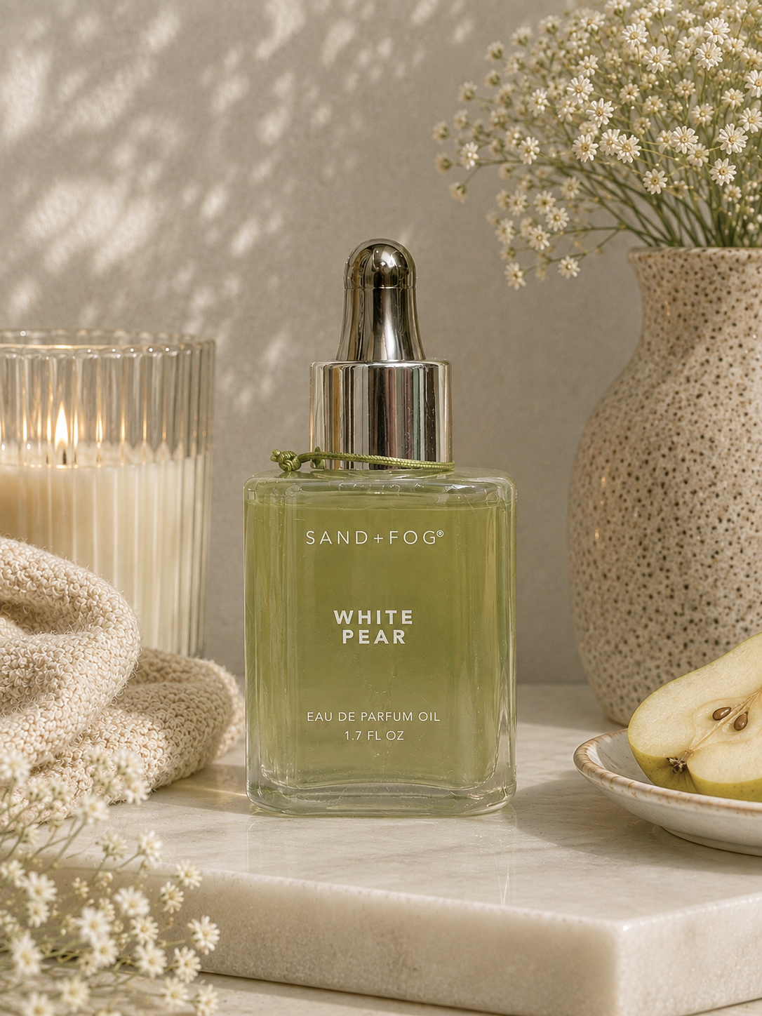 Sand + Fog White Pear Fragrance Oil | 50 mL Dropper