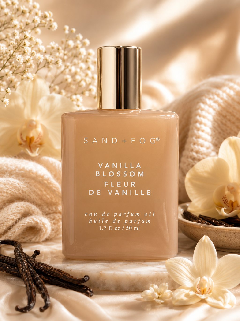 SAND + FOG Vanilla Blossom Perfume oil roller | 50 mL