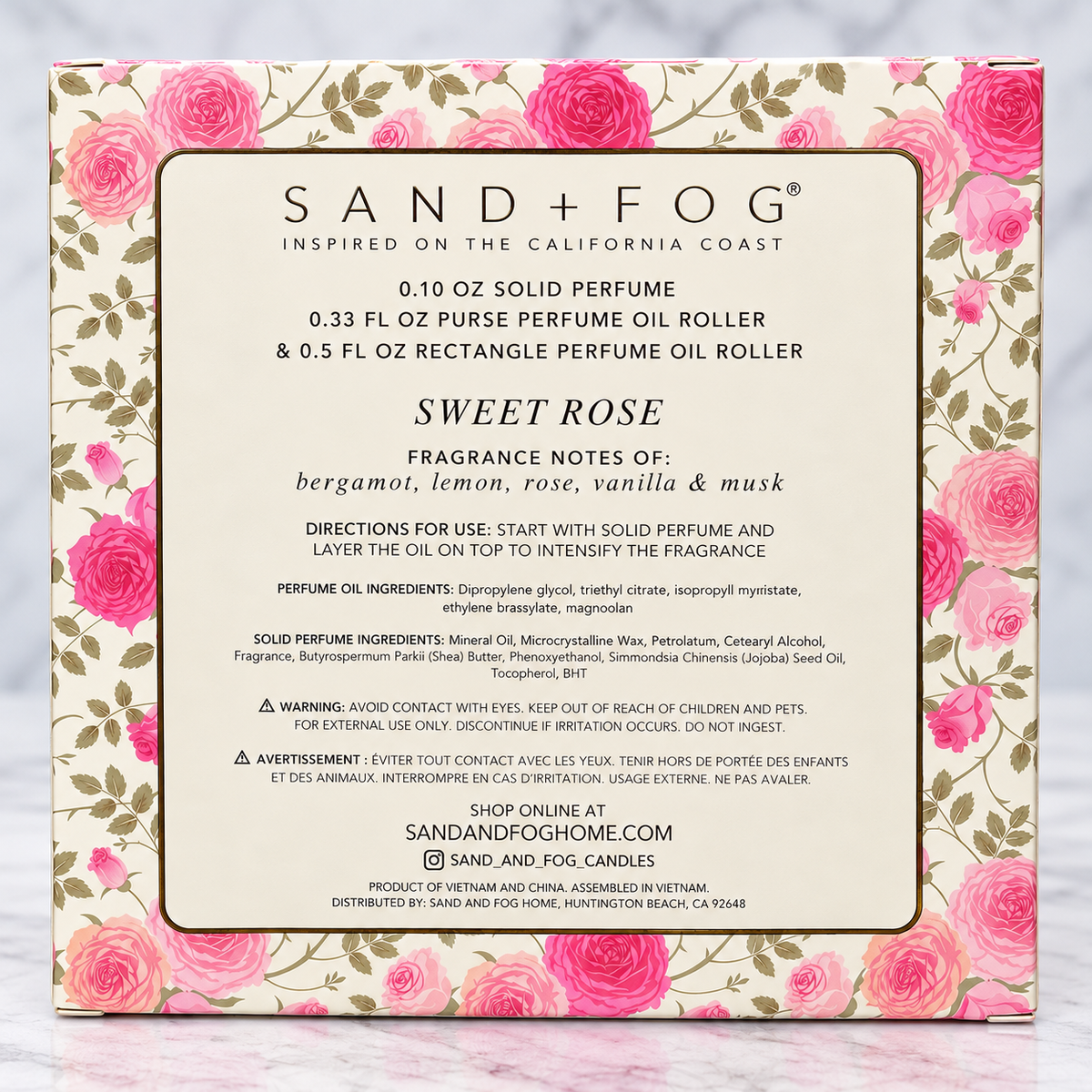 SAND + FOG Sweet Rose 3-piece layering set