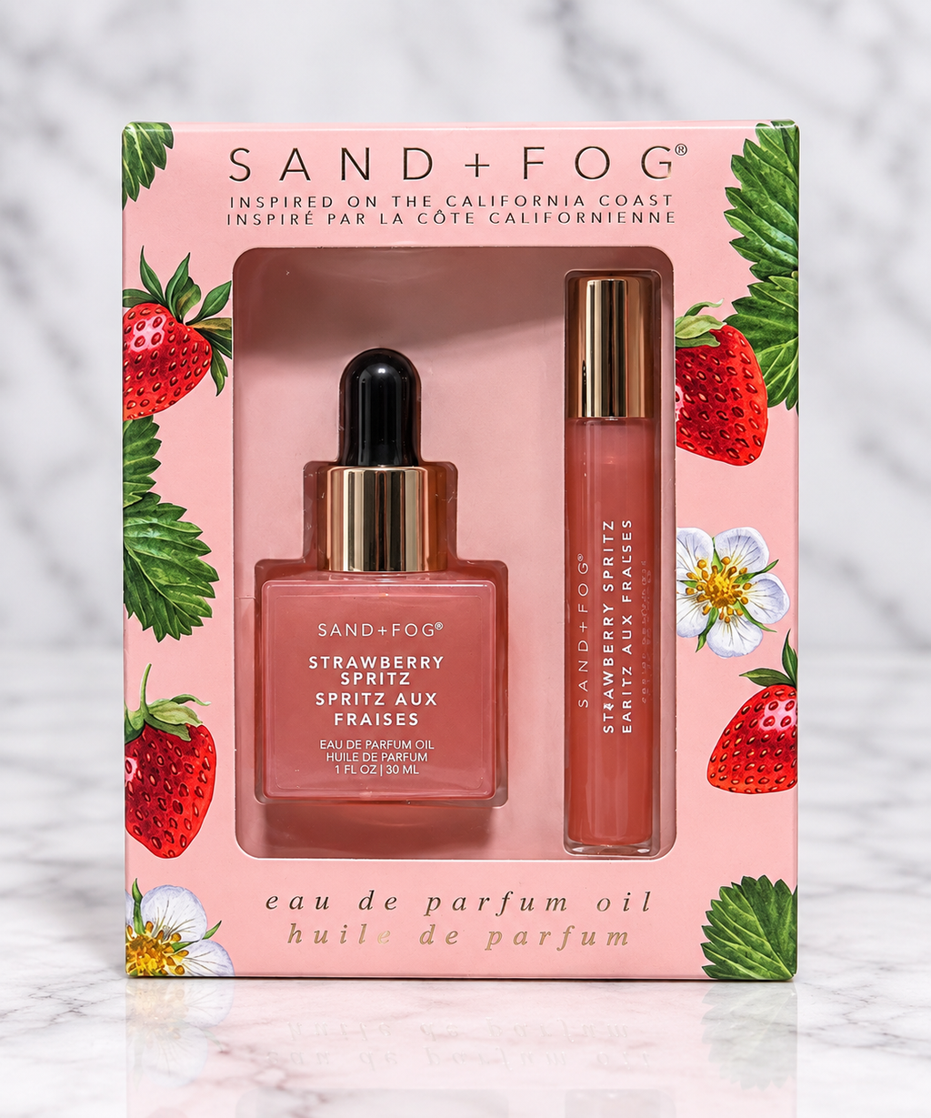 SAND + FOG Strawberry Spritz Perfume oil duo | 30 mL dropper + 10 mL roller
