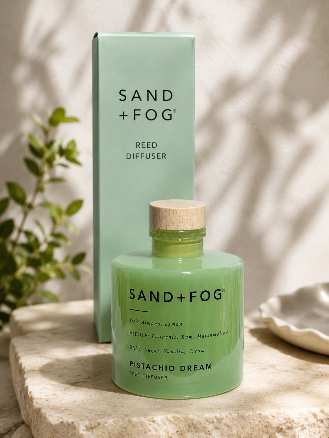 SAND + FOG Pistachio Dream Reed diffuser