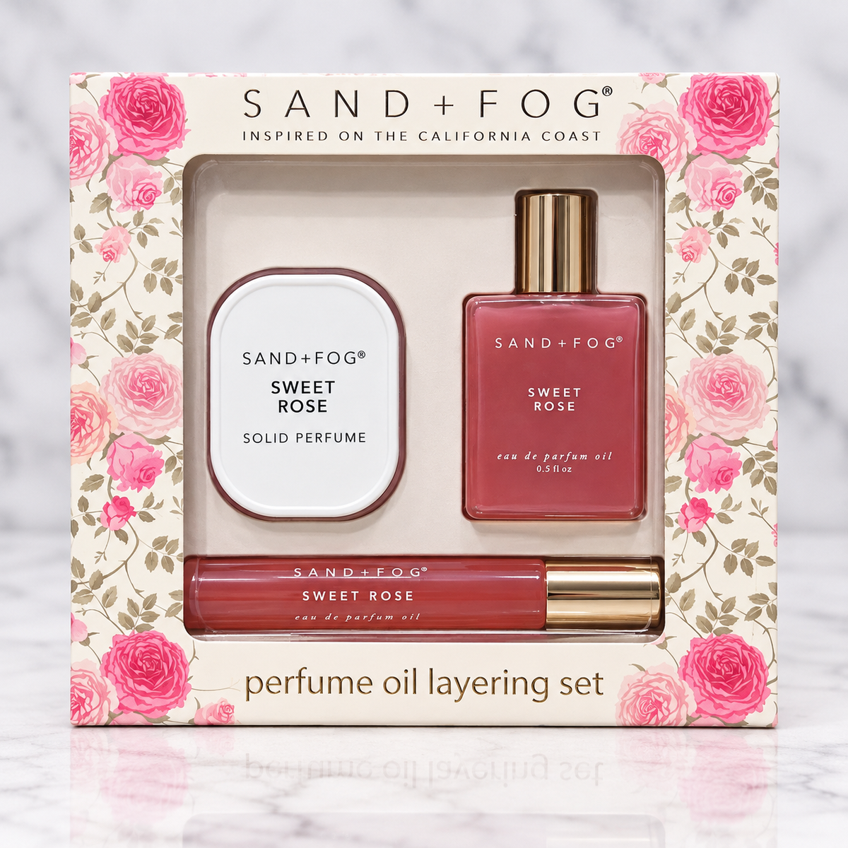 SAND + FOG Sweet Rose 3-piece layering set